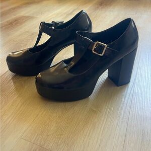 Madden Girl Black Platform Heels